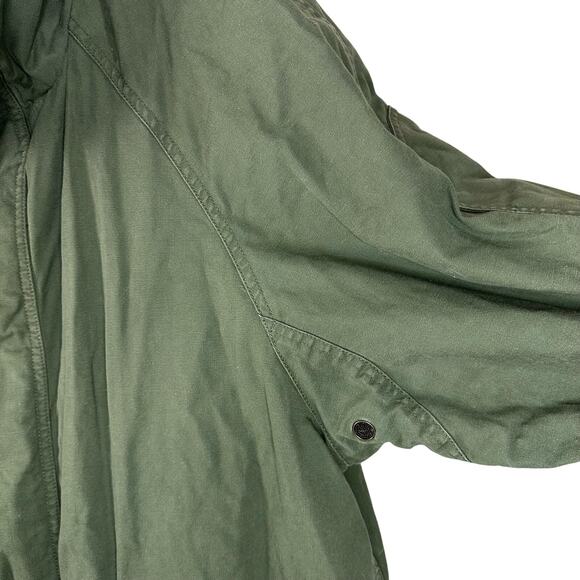 Timberland Weathergear Men's Vintage 1994 Green Canvas Leather Trim Jacket Sz L - Picture 4 of 16